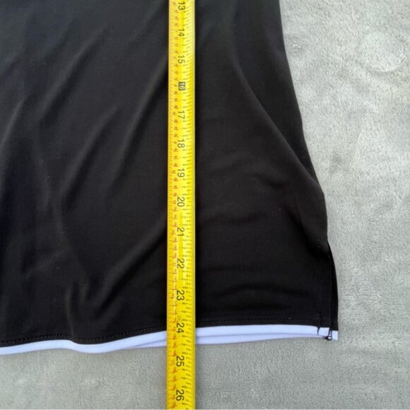 Anne Klein Black & White Long Sleeve Button Back Blouse Top - Picture 11 of 11